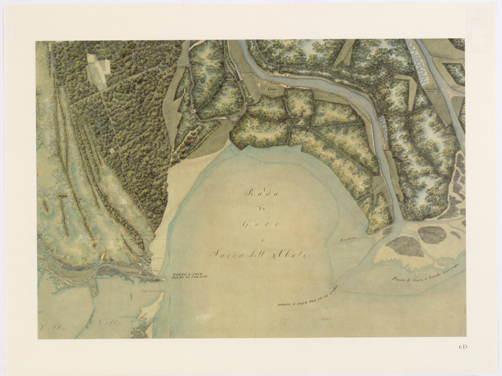 (N:15628) UNA CARTA DEL FERRARESE DEL 1814 - Tavola 6 D (B0002339) Carte e stampe antiche: riproduzione a colori su carta (formato A2)