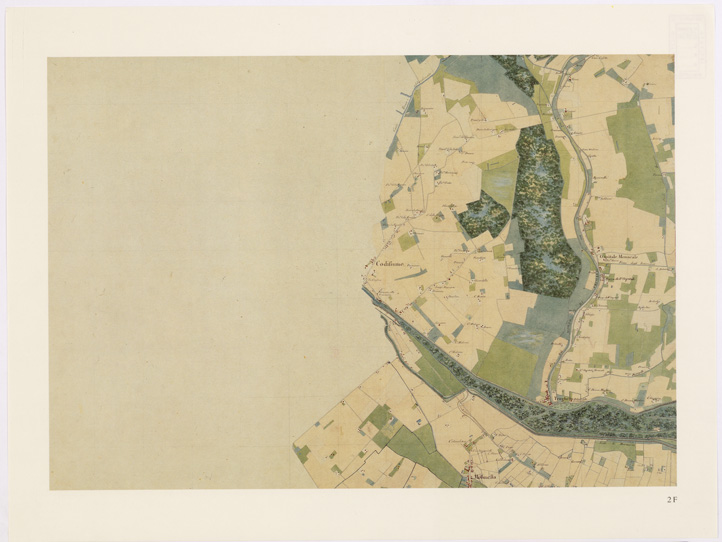 (N:15911) UNA CARTA DEL FERRARESE DEL 1814 - Tavola 2 F (B0002346) Carte e stampe antiche: riproduzione a colori su carta (formato A2)