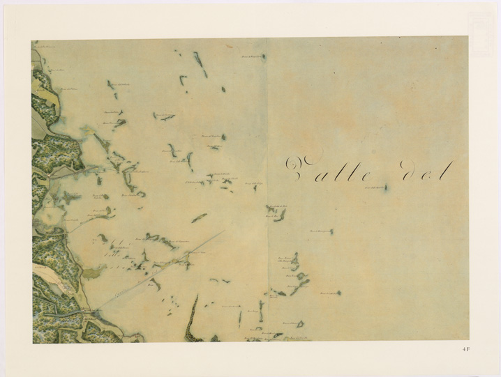 (N:15887) UNA CARTA DEL FERRARESE DEL 1814 - Tavola 4 F (B0002348) Carte e stampe antiche: riproduzione a colori su carta (formato A2)