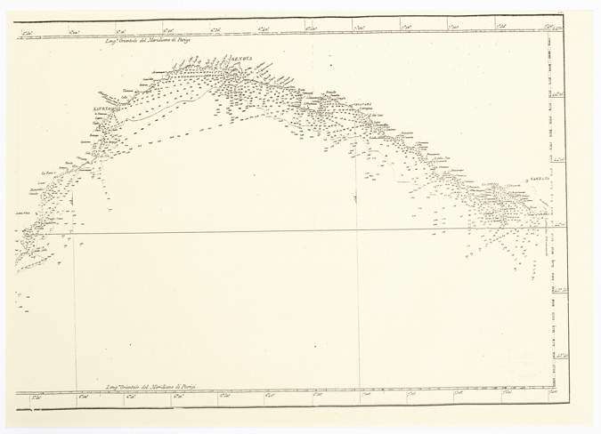 (N:10552) IL CONTRIBUTO SCIENTIFICO DELLA CARTOGRAFIA NAUTICA DELLA LIGURIA - Foglio 2 (B0002991, B0002992) Carte e stampe antiche: riproduzione a colori su carta (formato A2)