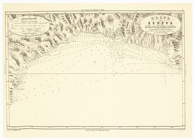 (N:10556) IL CONTRIBUTO SCIENTIFICO DELLA CARTOGRAFIA NAUTICA DELLA LIGURIA - Foglio 13 (B0003003) Carte e stampe antiche: riproduzione a colori su carta (formato A2)