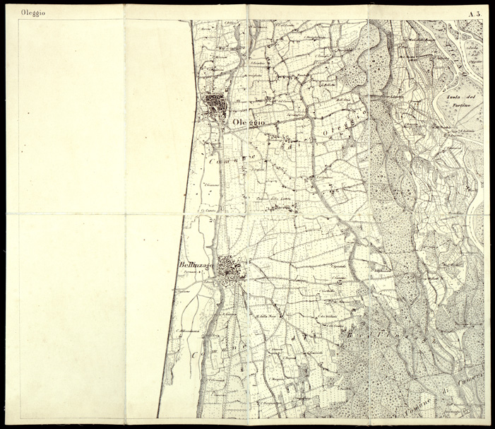(N:6483) CARTA TOPOGRAFICA DEL CAMPO DI SOMMA ALLA SCALA DI 1:20.000 (s. d., s. a.) - Foglio A.3 - Oleggio (B0003073) Carte e stampe antiche: riproduzione a colori su carta (formato A2)