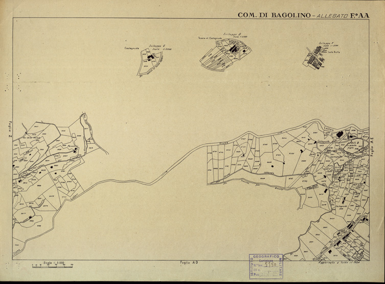 (N:12256) MAPPE CATASTALI D'ITALIA - PROVINCIA DI BRESCIA - Foglio AA - COMUNE DI BAGOLINO (B0003572) Carte e stampe antiche: riproduzione a colori su carta (formato A2)