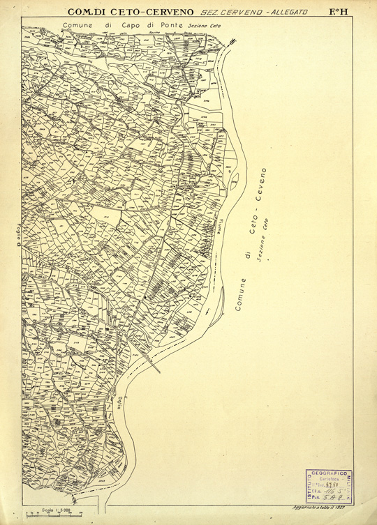 (N:12372) MAPPE CATASTALI D'ITALIA - PROVINCIA DI BRESCIA - Foglio H - COMUNE DI CETO CERVENO Sez. CERVENO (B0003668) Carte e stampe antiche: riproduzione a colori su carta (formato A2)