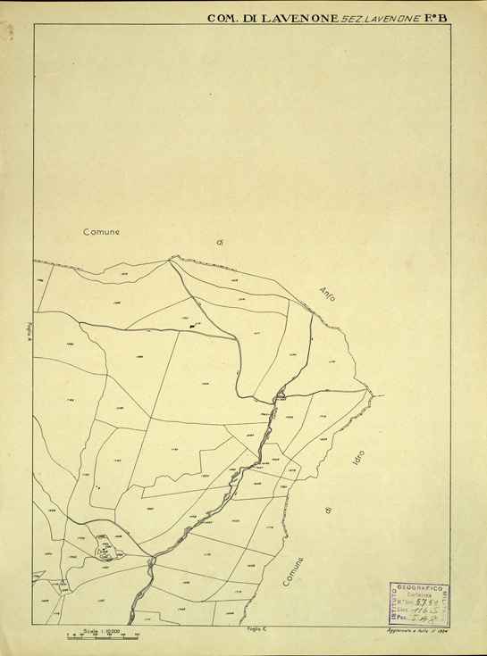 (N:12432) MAPPE CATASTALI D'ITALIA - PROVINCIA DI BRESCIA - Foglio B - COMUNE DI LAVENONE Sez. LAVENONE (B0003728) Carte e stampe antiche: riproduzione a colori su carta (formato A2)