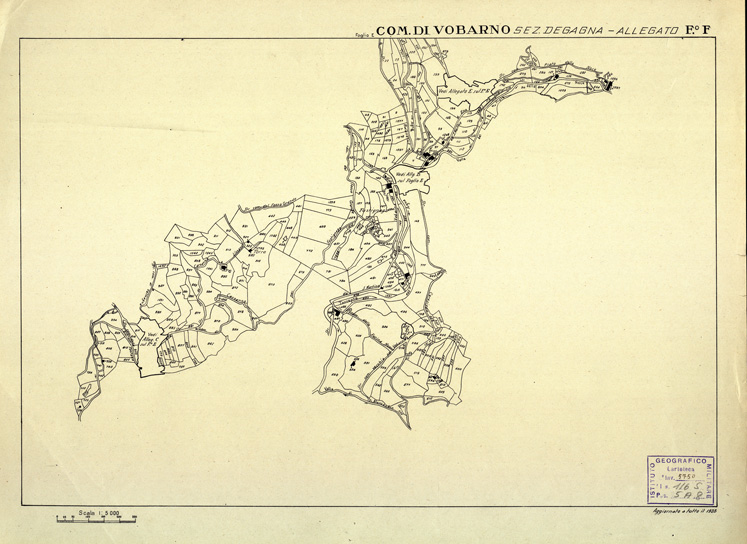 (N:12559) MAPPE CATASTALI D'ITALIA - PROVINCIA DI BRESCIA - Foglio - COMUNE DI VOBARNO Sez. DEGANA (B0003855) Carte e stampe antiche: riproduzione a colori su carta (formato A2)