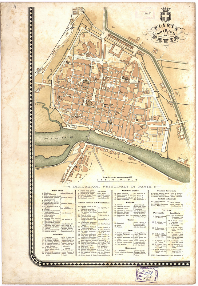 (N:7852) CARTA TOPOGRAFICA DELLA PROVINCIA DI PAVIA... - Foglio 4 (B0005700) Carte e stampe antiche: riproduzione a colori su carta (formato A2)