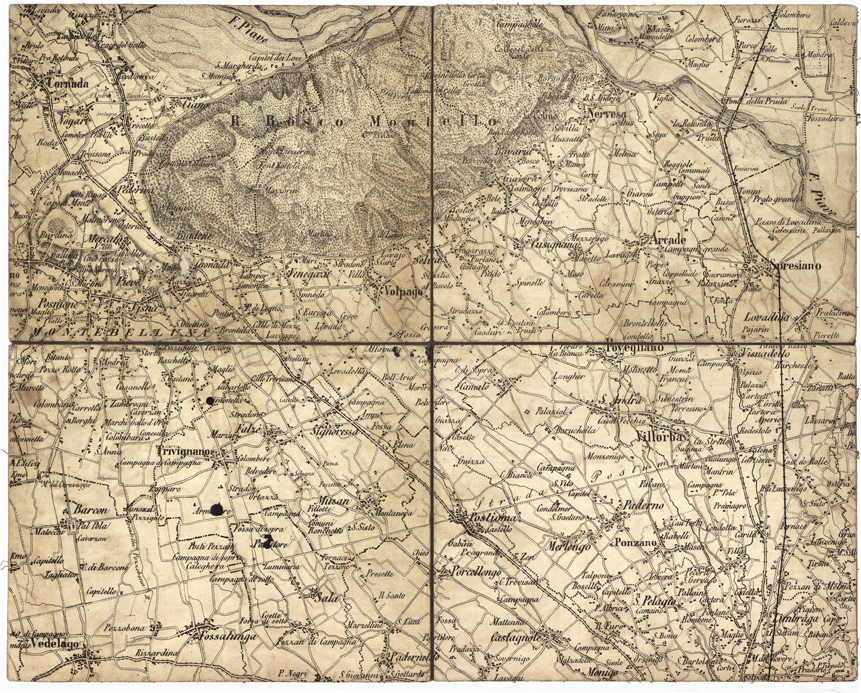 (N:7801) TOPOGRAFIA DELLA PROV. DI TREVISO... Tavola 10 (B0006031) Carte e stampe antiche: riproduzione a colori su carta (formato A2)