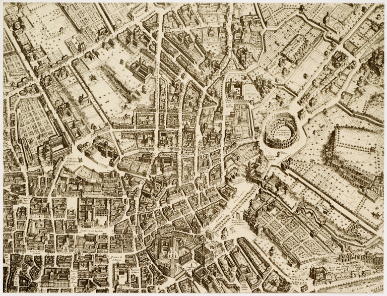 (N:15560) RIPRODUZIONE DEL 1931 DELLA NUOVA PIANTA ET ALZATA DELLA CITTA' DI ROMA - Foglio 5 (B0006573) Carte e stampe antiche: riproduzione a colori su carta (formato A2)