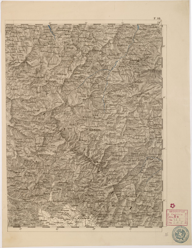 (N:8011) CARTA TOPOGRAFICA DELLE PROVINCIE LOMBARDO VENETO... - F10 Foglio 2 (B0007814) Carte e stampe antiche: riproduzione a colori su carta (formato A2)