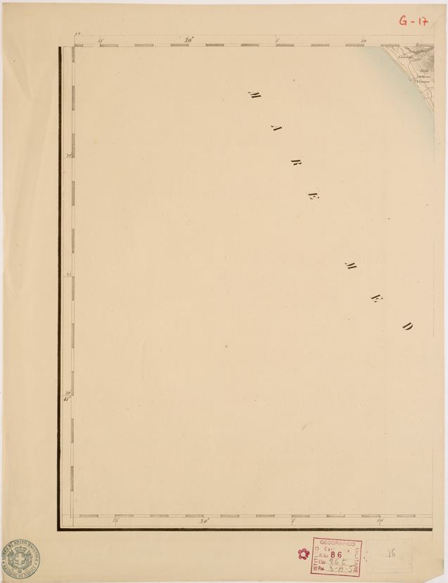 (N:8046) CARTA TOPOGRAFICA DELLE PROVINCIE LOMBARDO VENETO... - G 17 Foglio 1 (B0007843) Carte e stampe antiche: riproduzione a colori su carta (formato A2)