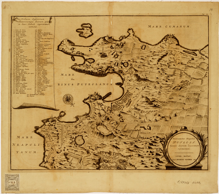 (N:5) XVIII Tavola DELL'ATLANTE LUGDUNI BATAVORUM - Foglio 13 (B0007994) Carte e stampe antiche: riproduzione a colori su carta (formato A2)