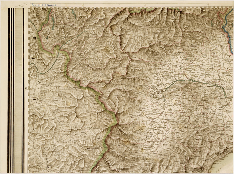 (N:10446) GRAN CARTA D'ITALIA DISEGNATA ED INCISA COLLA SCORTA DELLE OPERE PIU' RECENTI ED ACCREDITATE DI GEOGRAFIA PUBBLICATA PER CURA DI G. CIVELLI E COMP. ... - Foglio 5 (B0008221) Carte e stampe antiche: riproduzione a colori su carta (formato A2)