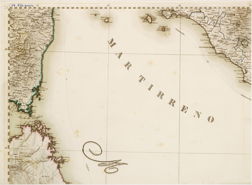 (N:10428) GRAN CARTA D'ITALIA DISEGNATA ED INCISA COLLA SCORTA DELLE OPERE PIU' RECENTI ED ACCREDITATE DI GEOGRAFIA PUBBLICATA PER CURA DI G. CIVELLI E COMP. ... - Foglio 14 (B0008230) Carte e stampe antiche: riproduzione a colori su carta (formato A2)