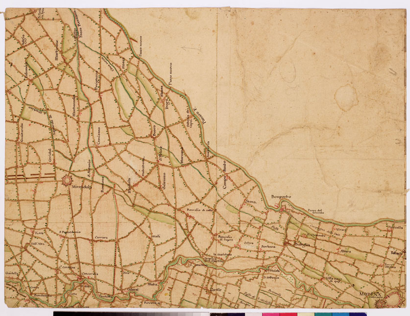 (N:8580) CARTE DU THEATRE DE LA GUERRE EN ITALIE EN 1733 ET 34 - Foglio 2 (B0008707) Carte e stampe antiche: riproduzione a colori su carta (formato A2)