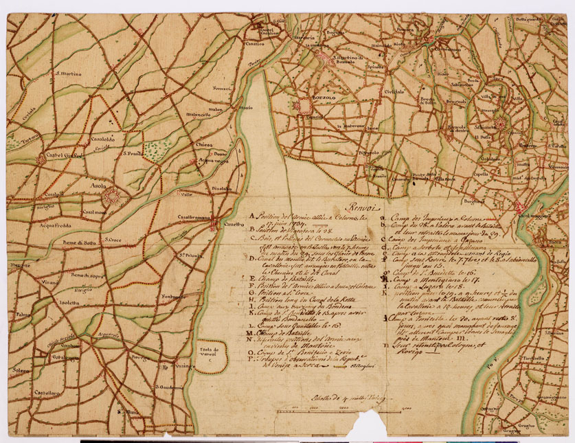 (N:8582) CARTE DU THEATRE DE LA GUERRE EN ITALIE EN 1733 ET 34 - Foglio 4 (B0008709) Carte e stampe antiche: riproduzione a colori su carta (formato A2)