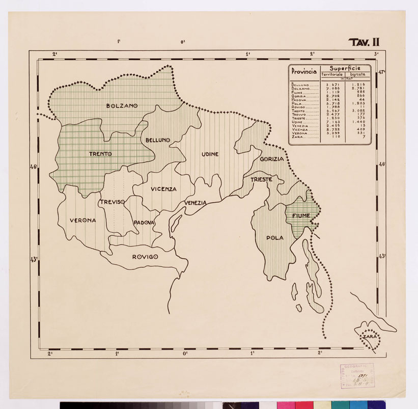 (N:4821) CARTA FORESTALE DEL REGNO D'ITALIA... - Tavola 2 (B0008749) Carte e stampe antiche: riproduzione a colori su carta (formato A2)