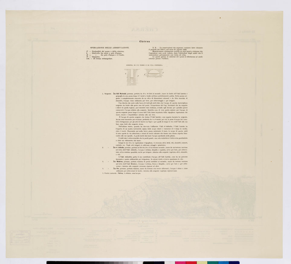 (N:7496) CARTA TOPOGRAFICA DELLA CIRENAICA ALLA SCALA DI 1:50.000 - EL-GUBBA I - Chersa (B0009766, B0009767) Carte e stampe antiche: riproduzione a colori su carta (formato A2)