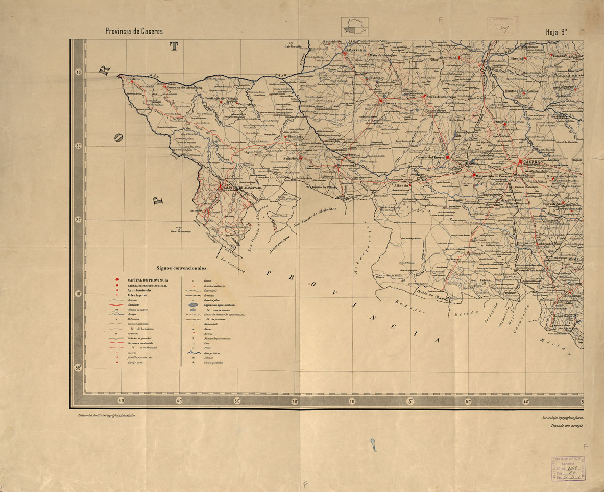 (N:18887) PROVINCIA DE CADIZ - Planimetria y Nivelacion 3 Parte (B0015332) Carte e stampe antiche: riproduzione a colori su carta (formato A2)