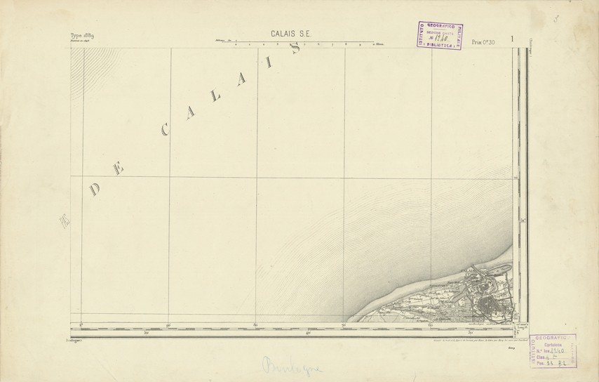 (N:21694) CARTE DE FRANCE - CALAIS S.E. (B0018280) Carte e stampe antiche: riproduzione a colori su carta (formato A2)