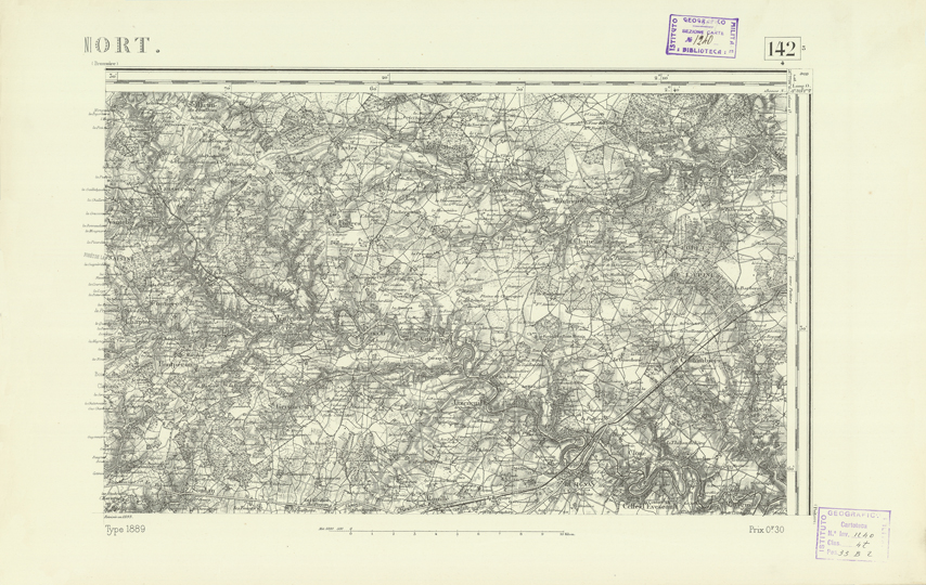 (N:22635) CARTE DE FRANCE - NIORT (B0018748) Carte e stampe antiche: riproduzione a colori su carta (formato A2)