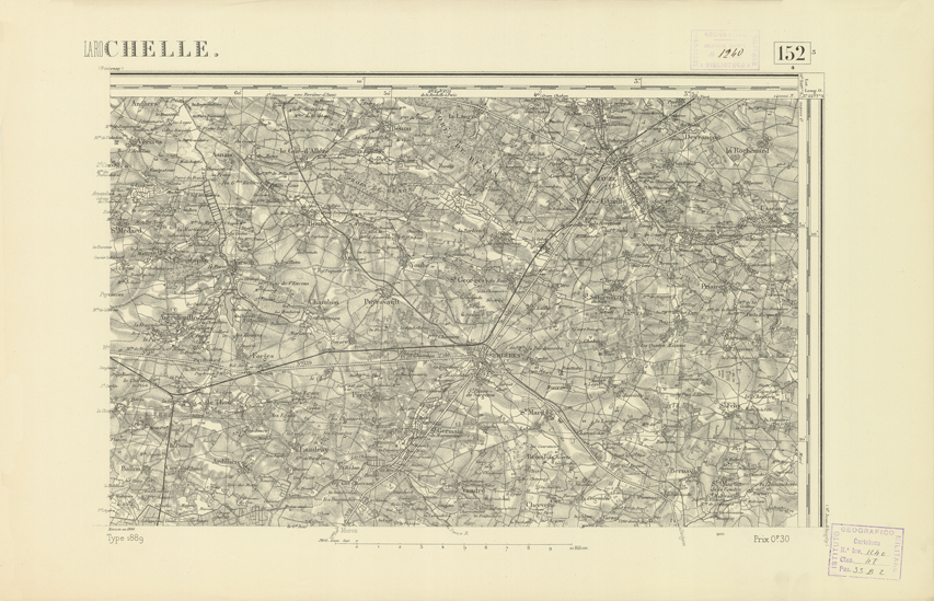 (N:22184) CARTE DE FRANCE - LA ROCHELLE (B0018787) Carte e stampe antiche: riproduzione a colori su carta (formato A2)