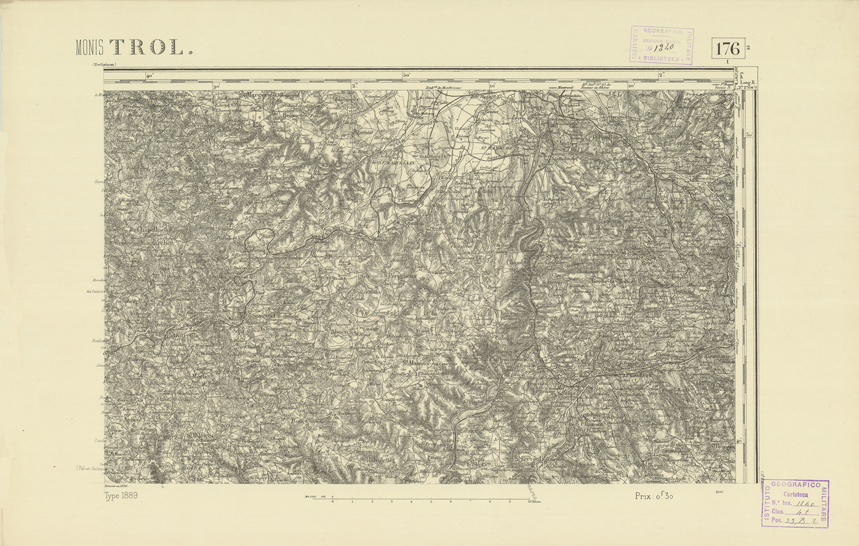 (N:22298) CARTE DE FRANCE - MONISTROL (B0018893) Carte e stampe antiche: riproduzione a colori su carta (formato A2)