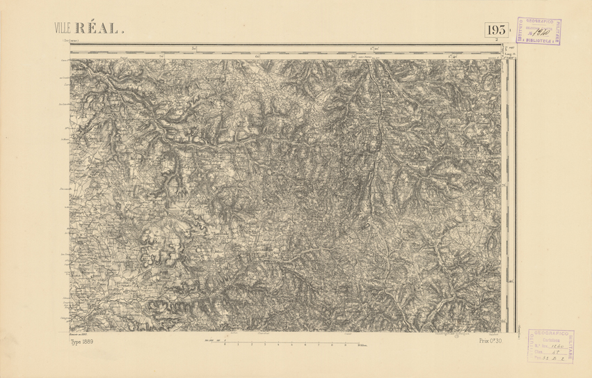 (N:22352) CARTE DE FRANCE - VILLEREAL (B0018964) Carte e stampe antiche: riproduzione a colori su carta (formato A2)
