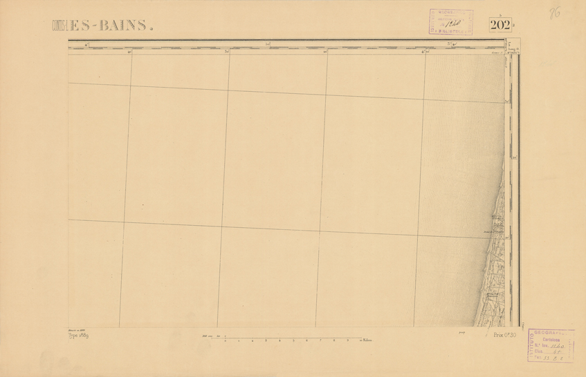 (N:22402) CARTE DE FRANCE - CONTIS LES BAINS (B0018997) Carte e stampe antiche: riproduzione a colori su carta (formato A2)