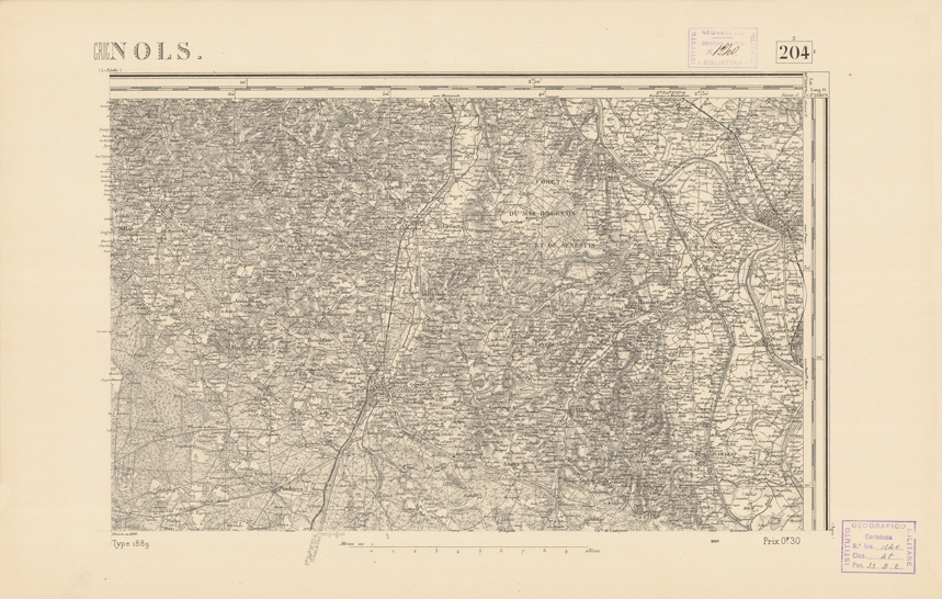 (N:22409) CARTE DE FRANCE - GRIGNOLS (B0019004) Carte e stampe antiche: riproduzione a colori su carta (formato A2)