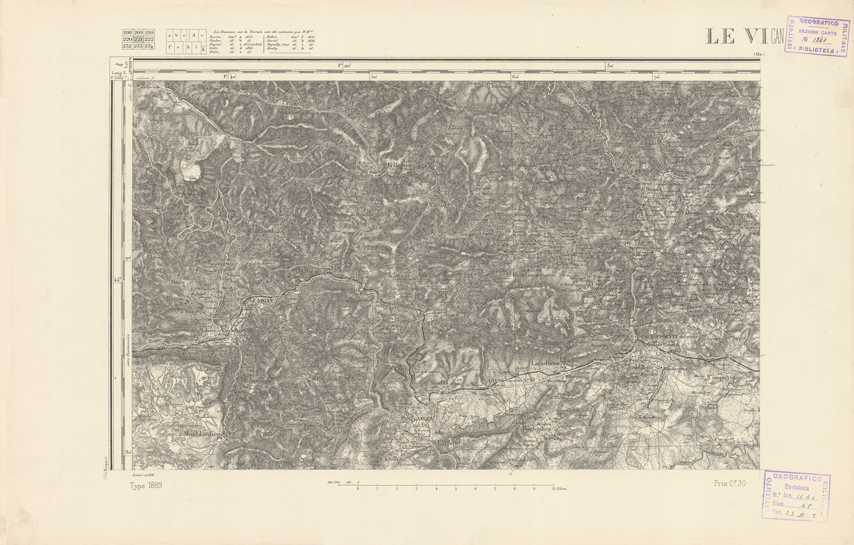 (N:22473) CARTE DE FRANCE - LE VIGAN (B0019068) Carte e stampe antiche: riproduzione a colori su carta (formato A2)