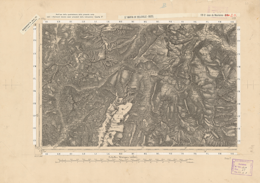 (N:22794) CARTE DE FRANCE - SAINT JEAN DE MAURIENNE S.O. (B0019372) Carte e stampe antiche: riproduzione a colori su carta (formato A2)