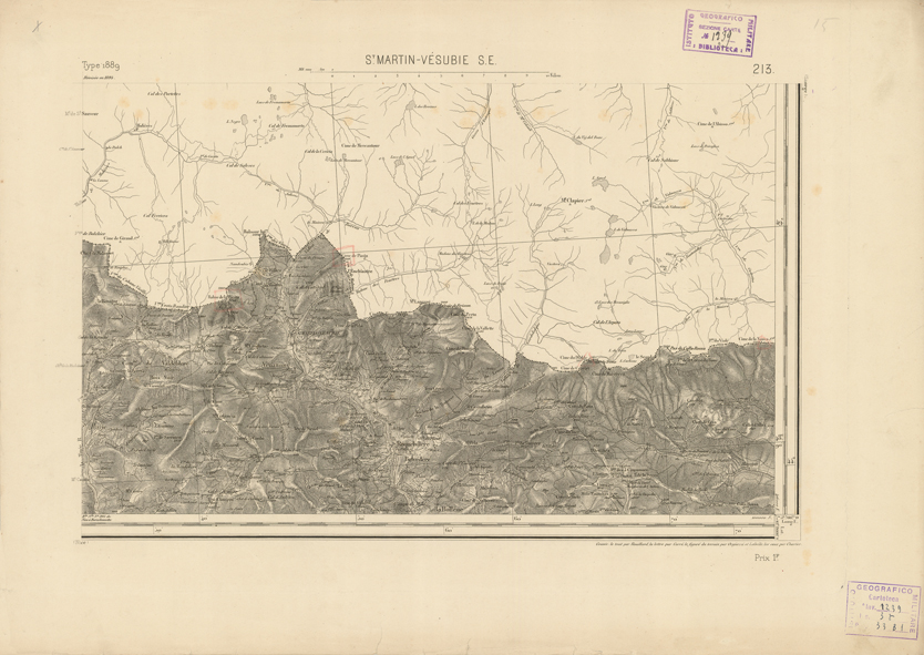 (N:22861) CARTE DE FRANCE - SAINT MARTIN VESUBIE S.E. (B0019441) Carte e stampe antiche: riproduzione a colori su carta (formato A2)