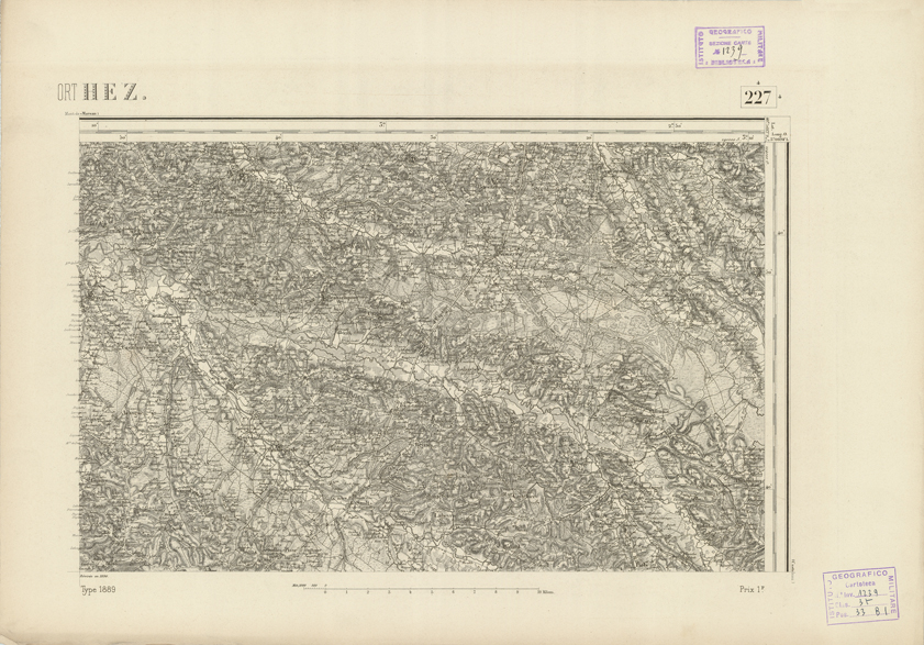 (N:22995) CARTE DE FRANCE - ORTHEZ (B0019476) Carte e stampe antiche: riproduzione a colori su carta (formato A2)