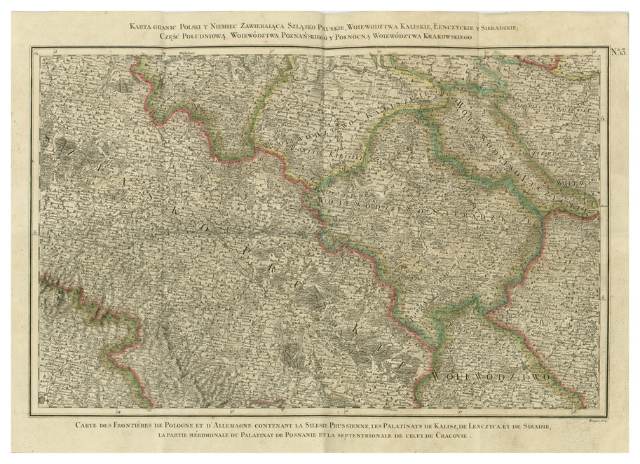 (N:34197) POLONIA ABTHEILLUNG DER POHLNISCHE LAND etc... - FOGLIO 13 (B0020160) Carte e stampe antiche: riproduzione a colori su carta (formato A2)