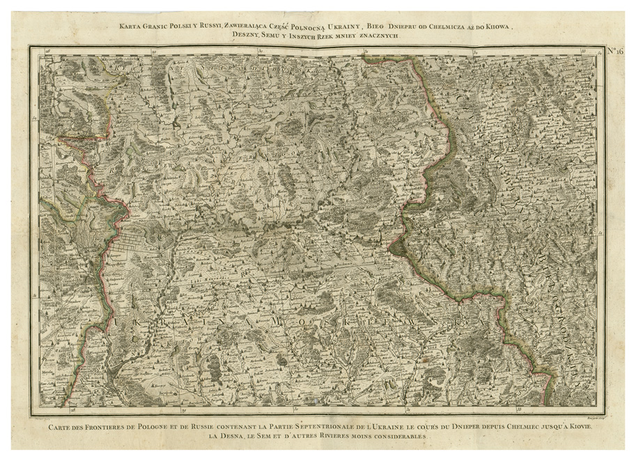 (N:34200) POLONIA ABTHEILLUNG DER POHLNISCHE LAND etc... - FOGLIO 16 (B0020163) Carte e stampe antiche: riproduzione a colori su carta (formato A2)