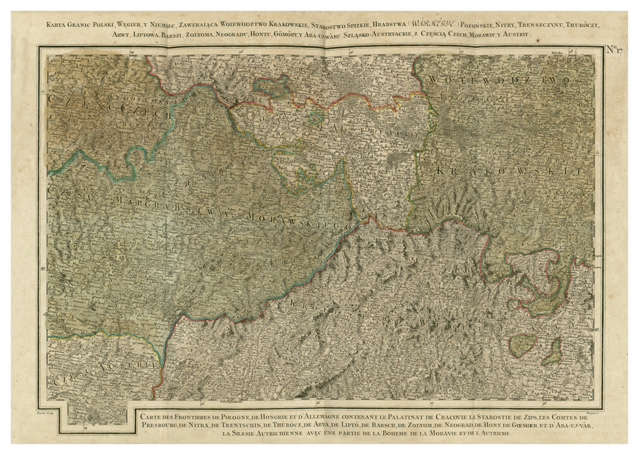 (N:34201) POLONIA ABTHEILLUNG DER POHLNISCHE LAND etc... - FOGLIO 17 (B0020164) Carte e stampe antiche: riproduzione a colori su carta (formato A2)