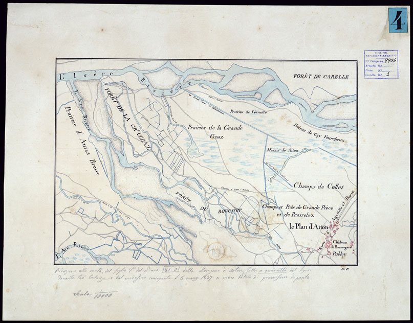 (N:5814) LE PLAN D'AITON. (CA000015) Carte e stampe antiche: riproduzione a colori su carta (formato A2)