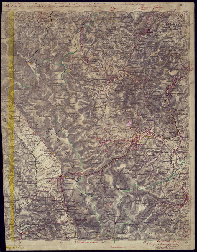 (N:1095) CARTA TOPOGRAFICA DELLA LOMBARDIA, VENETO E ITALIA CENTRALE - FOGLIO G11 (EST) FABRIANO. (CA000275) Carte e stampe antiche: riproduzione a colori su carta (formato A2)