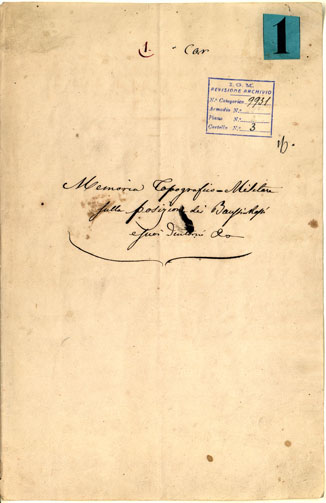 (N:12696) PIANO DEI BAUSSI ROSSI E SUOI CONTORNI. MEMORIA TOPOGRAFICA-MILITARE DELLA POSIZIONE BAUSI ROSSI E SUOI CONTORNI.
 (CA000309, CA000311, CA000312, CA000313, CA000314, CA000316, CA000310) Carte e stampe antiche: riproduzione a colori su carta (formato A2)