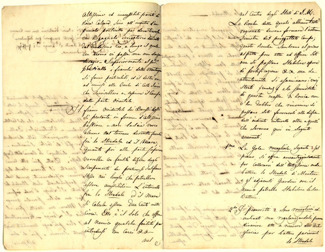 (N:12696) PIANO DEI BAUSSI ROSSI E SUOI CONTORNI. MEMORIA TOPOGRAFICA-MILITARE DELLA POSIZIONE BAUSI ROSSI E SUOI CONTORNI.
 (CA000309, CA000311, CA000312, CA000313, CA000314, CA000316, CA000310) Carte e stampe antiche: riproduzione a colori su carta (formato A2)