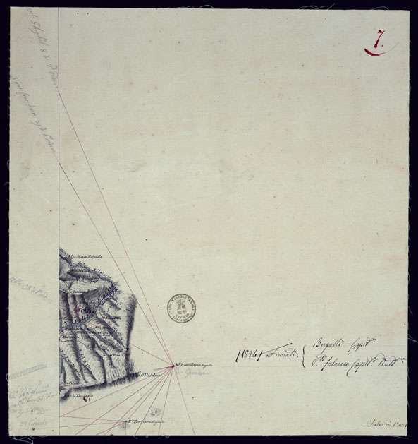 (N:10862) LEVATE TOPOGRAFICHE DELL'ALTO E BASSO NOVARESE - FOGLIO 7. (CA000981) Carte e stampe antiche: riproduzione a colori su carta (formato A2)