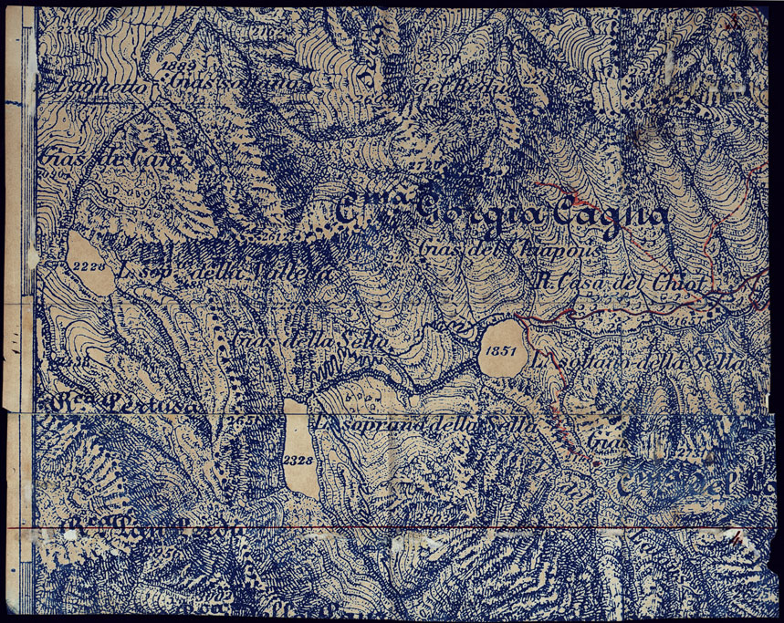 (N:23498) CARTA DEL MONCENISIO - RIPARTO TERZO SUD-EST - FOGLIO 3. (CA001786) Carte e stampe antiche: riproduzione a colori su carta (formato A2)