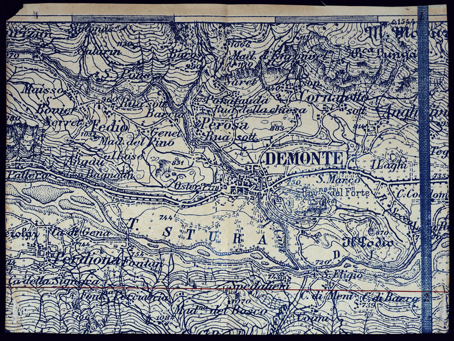 (N:23503) CARTA DEL MONCENISIO - RIPARTO QUARTO SUD-EST - FOGLIO 1. (CA001791) Carte e stampe antiche: riproduzione a colori su carta (formato A2)