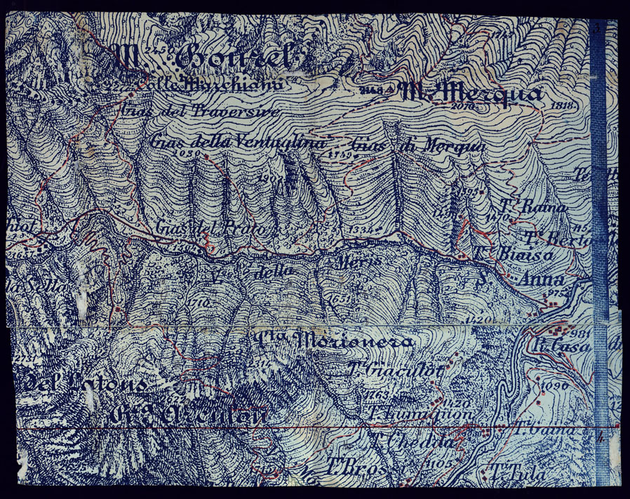 (N:23505) CARTA DEL MONCENISIO  - RIPARTO QUARTO SUD-EST- FOGLIO 3. (CA001793) Carte e stampe antiche: riproduzione a colori su carta (formato A2)