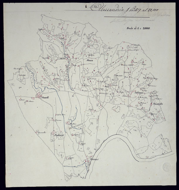 (N:13955) TERRITORIO COMPRESO TRA RACCONIGI, MORETTA, SAVIGLIANO, ALESSANDRIA ED IVREA - ALESSANDRIA. (CA001856) Carte e stampe antiche: riproduzione a colori su carta (formato A2)