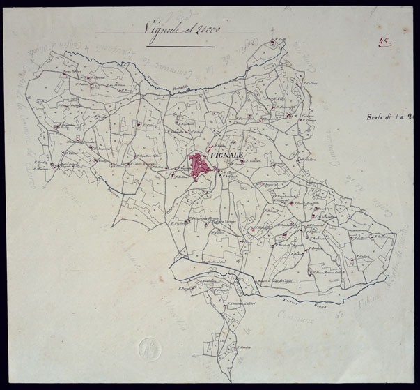 (N:13071) TERRITORIO COMPRESO TRA RACCONIGI, MORETTA, SAVIGLIANO, ALESSANDRIA ED IVREA - VIGNALE. (CA001907) Carte e stampe antiche: riproduzione a colori su carta (formato A2)