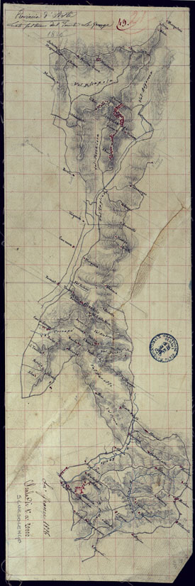 (N:13024) TERRITORIO COMPRESO TRA RACCONIGI, MORETTA, SAVIGLIANO, ALESSANDRIA ED IVREA - SCURZOLENGO. (CA001908) Carte e stampe antiche: riproduzione a colori su carta (formato A2)