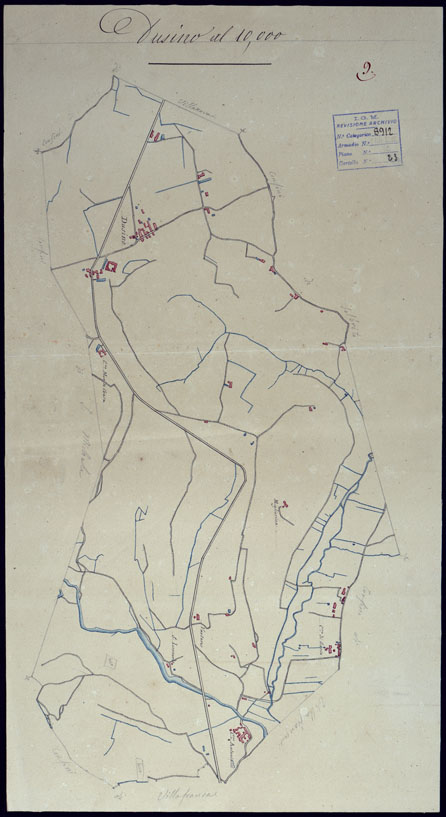 (N:6153) TERRITORIO COMPRESO TRA BRA, MORETTA, CAVALLERMAGGIORE, RACCONIGI, VILLANOVA - FOGLIO 9 DUSINO SAN MICHELE. (CA001936) Carte e stampe antiche: riproduzione a colori su carta (formato A2)