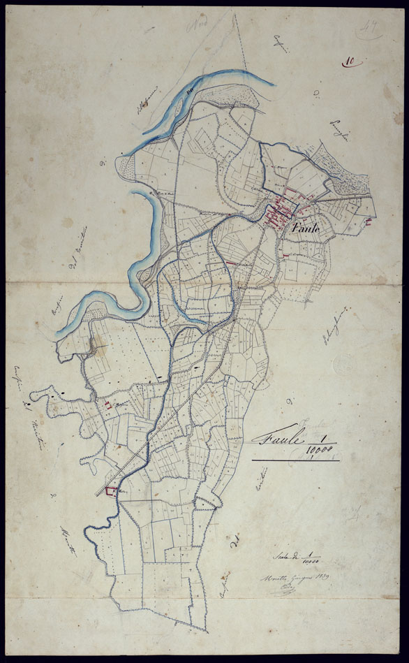 (N:6151) TERRITORIO COMPRESO TRA BRA, MORETTA, CAVALLERMAGGIORE, RACCONIGI, VILLANOVA - FOGLIO 10 FAULE. (CA001937) Carte e stampe antiche: riproduzione a colori su carta (formato A2)